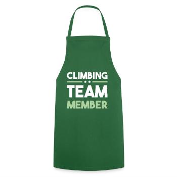 Climbing Team - Cooking Apron - green - Front - AI Model Male 185 dark (185cm)