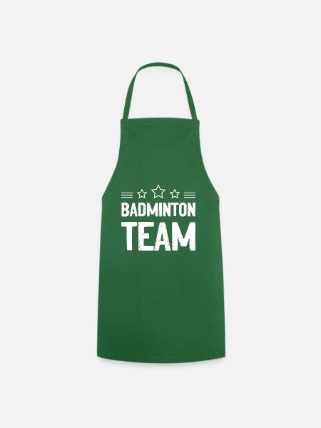 Badminton Team Mannschaft - Kochschürze - Grün