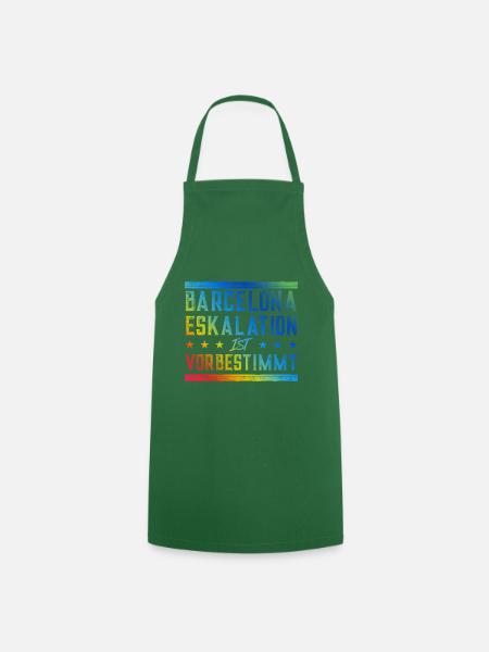 Barcelona Eskalation - Kochschürze - Grün