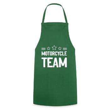 Équipe moto - Tablier de cuisine - vert foncé - Devant - AI Model Male 185 dark (185cm)
