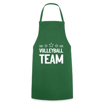 Volleyball Team - Cooking Apron - green - Front - AI Model Male 185 dark (185cm)