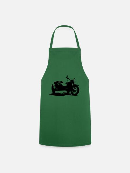 Sidecar Motorcycle Oldtimer - Cooking Apron - green