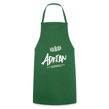 Adrian - Tablier de cuisine - vert foncé - Devant - AI Model Male 185 dark (185cm)