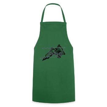 Tattoo machine inked tattoo - Cooking Apron - green - Front - AI Model Male 185 dark (185cm)