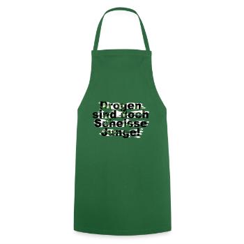 Drugs are shit boy anti drug design - Cooking Apron - green - Front - AI Model Male 185 dark (185cm)