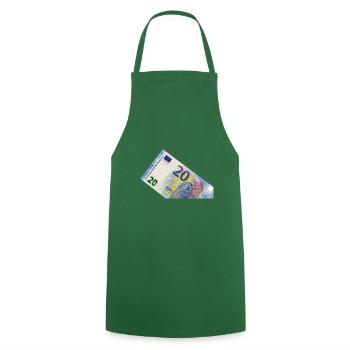 20 euros - Tablier de cuisine - vert foncé - Devant - AI Model Male 185 dark (185cm)