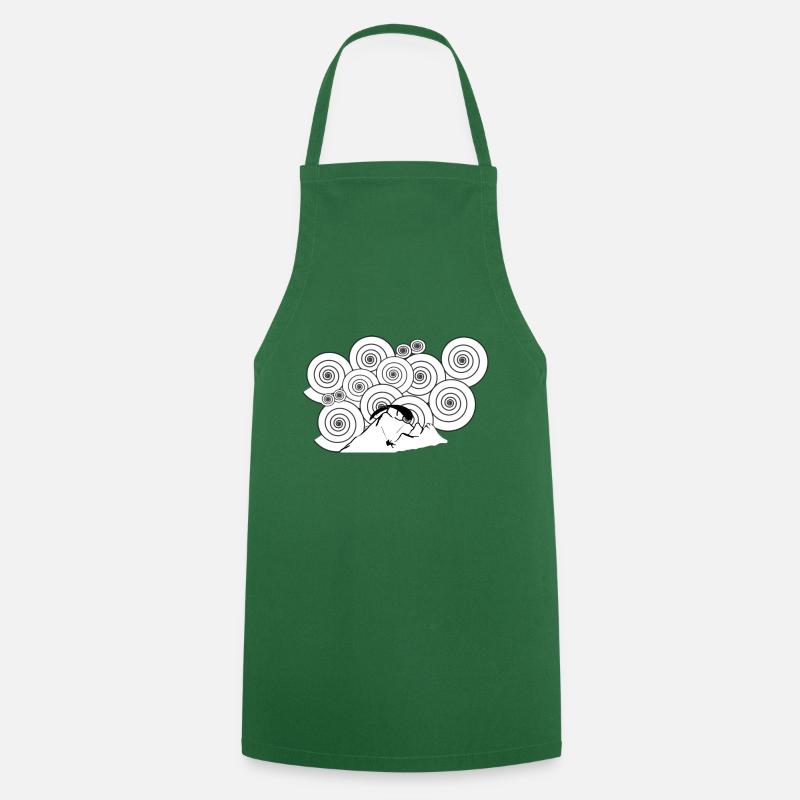 Paraglider thermals - Cooking Apron - green