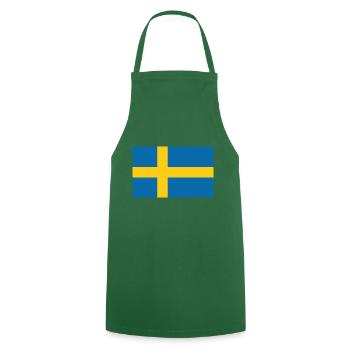 Sweden - Kochschürze - Grün - Vorne - AI Model Male 185 dark (185cm)