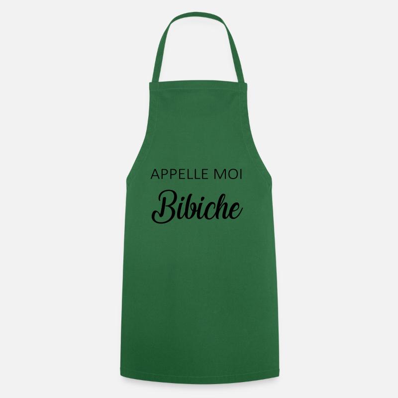 appelle moi bibiche - Tablier de cuisine - vert foncé