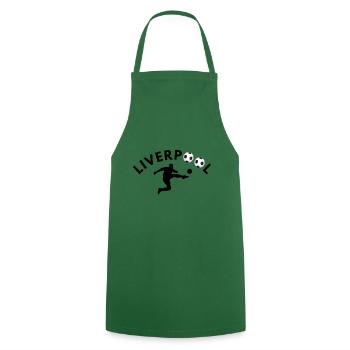 Liverpool - Cooking Apron - green - Front - AI Model Male 185 dark (185cm)