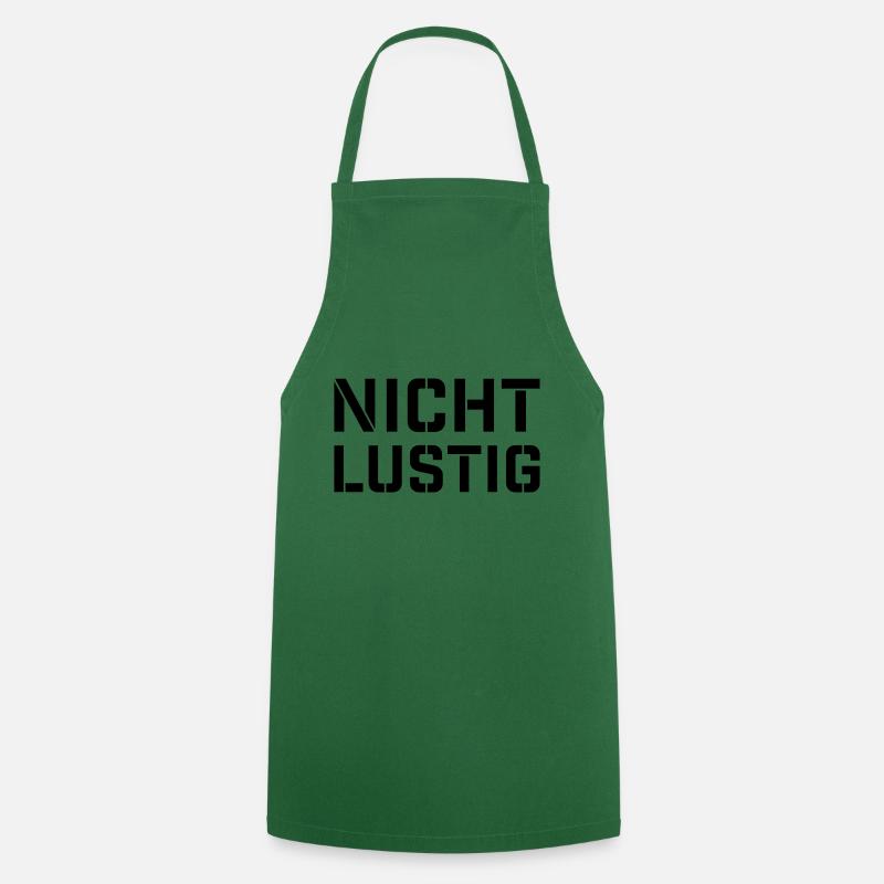 Pas drôle - Tablier de cuisine - vert foncé