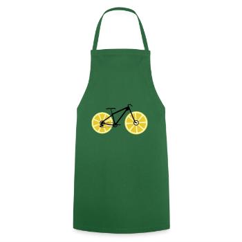 Lemon Bike - Cooking Apron - green - Front - AI Model Male 185 dark (185cm)