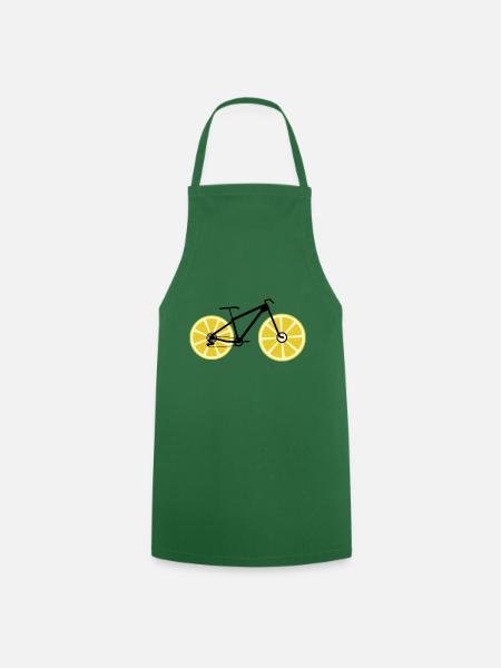Vélo citron - Tablier de cuisine - vert foncé