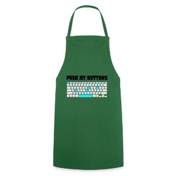 Push My Buttons Push my buttons keyboard cool - Cooking Apron - green - Front - AI Model Male 185 dark (185cm)