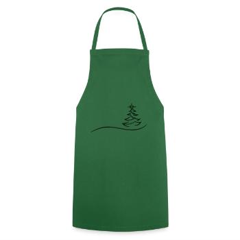Christmas tree Christmas tree Marry Christmas tree - Cooking Apron - green - Front - AI Model Male 185 dark (185cm)