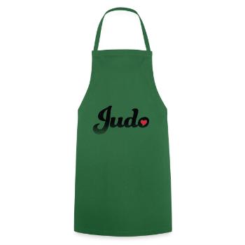Judo - Tablier de cuisine - vert foncé - Devant - AI Model Male 185 dark (185cm)