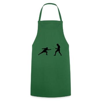 fencing - Cooking Apron - green - Front - AI Model Male 185 dark (185cm)