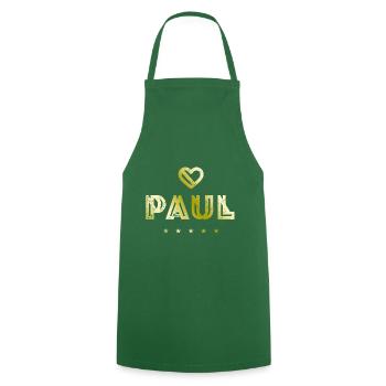 Paul Herz - Tablier de cuisine - vert foncé - Devant - AI Model Male 185 dark (185cm)