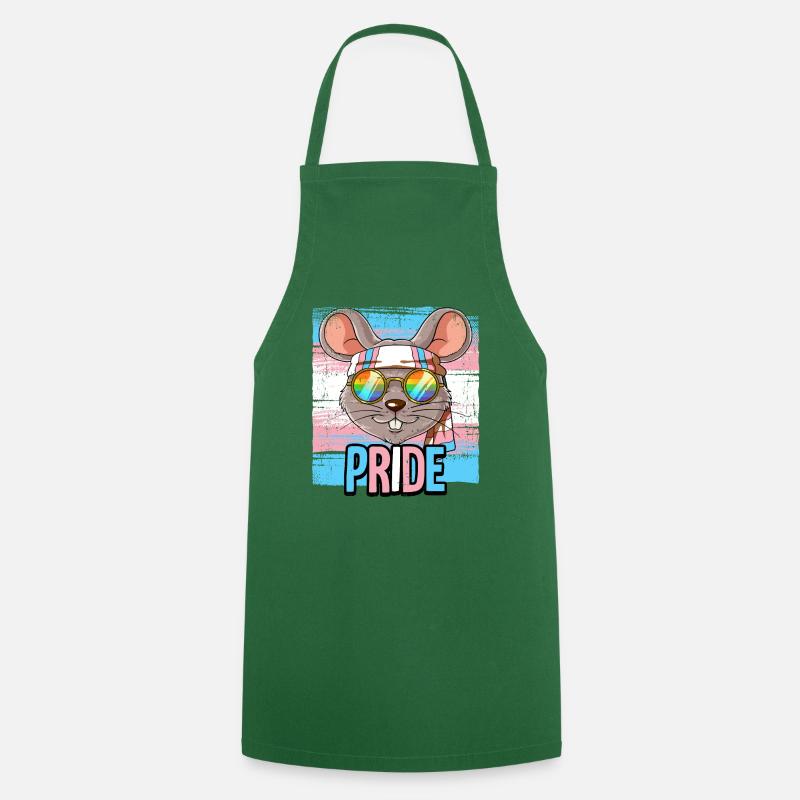 Pride LGBTQ Transgender Flag Costume Pride Month - Cooking Apron - green