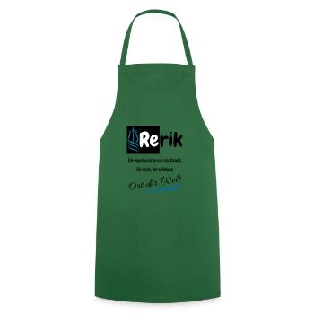 Rerik pour moi le plus bel endroit du monde. - Tablier de cuisine - vert foncé - Devant - AI Model Male 185 dark (185cm)