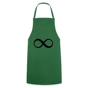 Infinity Symbol Endless Infinity Sign - Cooking Apron - green - Front - AI Model Male 185 dark (185cm)