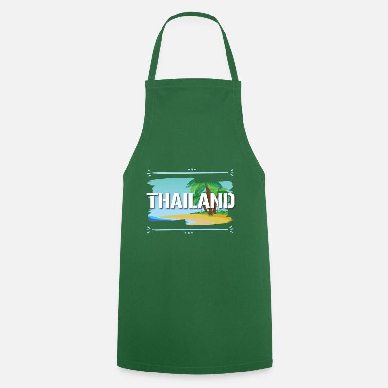 Thaïlande - Tablier de cuisine - vert foncé