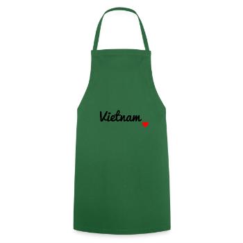 Viêt-Nam - Tablier de cuisine - vert foncé - Devant - AI Model Male 185 dark (185cm)