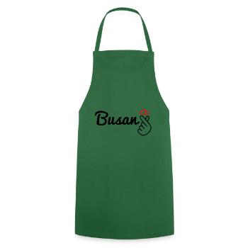 Busan - Tablier de cuisine - vert foncé - Devant - AI Model Male 185 dark (185cm)