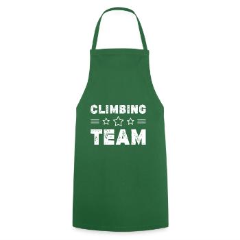 Climbing Team - Kochschürze - Grün - Vorne - AI Model Male 185 dark (185cm)