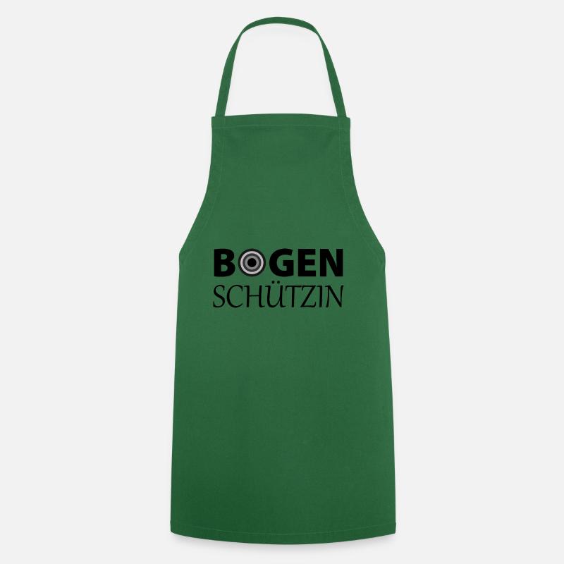 Bogenschiessen Zielscheibe Bogenschuetzin - Kochschürze - Grün