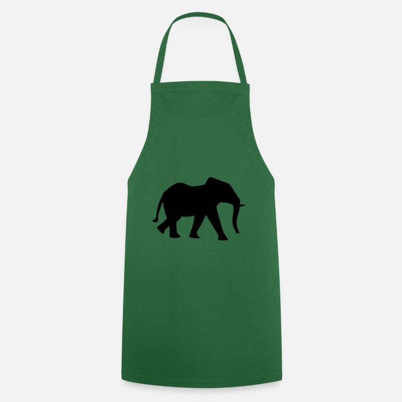 Elefant - Kochschürze - Grün