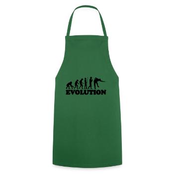 Billiard Gift Evolution Snooker Pool idea - Cooking Apron - green - Front - AI Model Male 185 dark (185cm)
