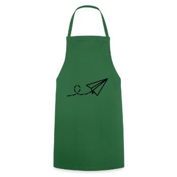 Papierflieger - Tablier de cuisine - vert foncé - Devant - AI Model Male 185 dark (185cm)