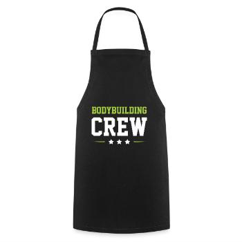 Equipe de musculation - Tablier de cuisine - noir - Devant - AI Model Male 185 dark (185cm)
