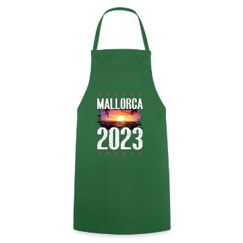 Majorque 2023 - Tablier de cuisine - vert foncé - Devant - AI Model Male 185 dark (185cm)