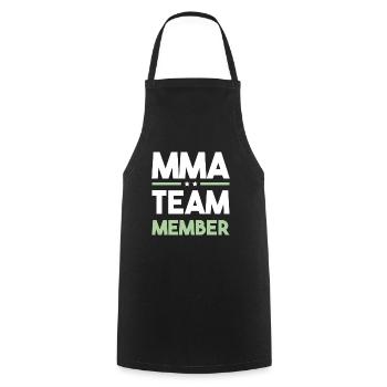 Mma Team - Kochschürze - Schwarz - Vorne - AI Model Male 185 dark (185cm)