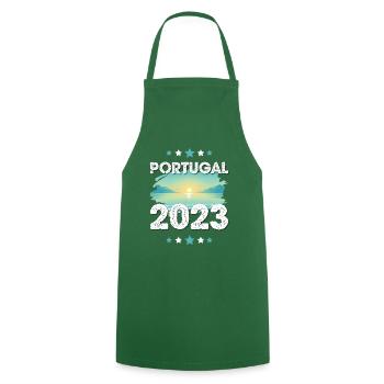 Portugal 2023 - Tablier de cuisine - vert foncé - Devant - AI Model Male 185 dark (185cm)