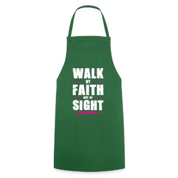 Bible Trust - Cooking Apron - green - Front - AI Model Male 185 dark (185cm)