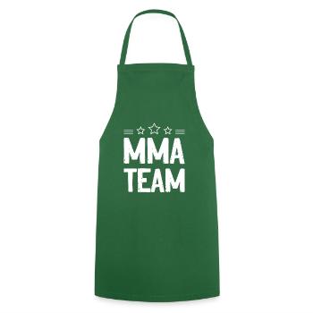 Mma Team - Kochschürze - Grün - Vorne - AI Model Male 185 dark (185cm)