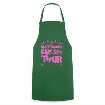 Amsterdam Girls Tour - Tablier de cuisine - vert foncé - Devant - AI Model Male 185 dark (185cm)