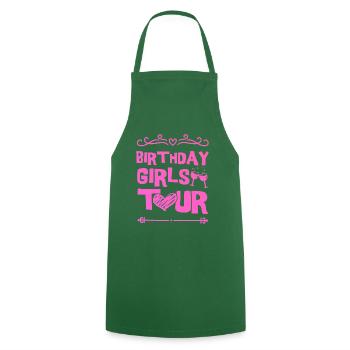 Birthday Party Team - Cooking Apron - green - Front - AI Model Male 185 dark (185cm)