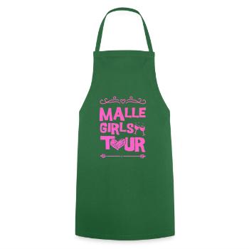 Malle Party Team - Kochschürze - Grün - Vorne - AI Model Male 185 dark (185cm)
