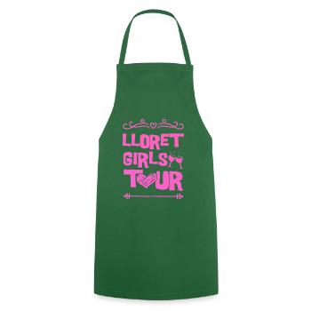 Lloret De Mar Party Team - Tablier de cuisine - vert foncé - Devant - AI Model Male 185 dark (185cm)