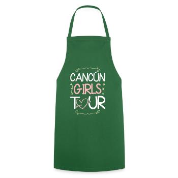 Cancun Girls Tour - Tablier de cuisine - vert foncé - Devant - AI Model Male 185 dark (185cm)