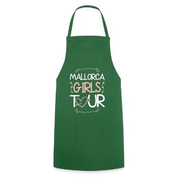Majorque Girls Tour - Tablier de cuisine - vert foncé - Devant - AI Model Male 185 dark (185cm)