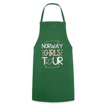 Tournée des filles de Norvège - Tablier de cuisine - vert foncé - Devant - AI Model Male 185 dark (185cm)