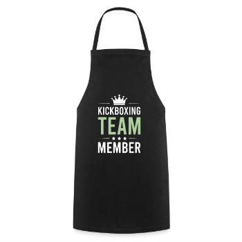 Équipe de kickboxing - Tablier de cuisine - noir - Devant - AI Model Male 185 dark (185cm)