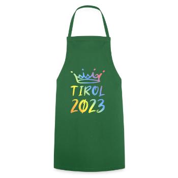 Tyrol 2023 - Tablier de cuisine - vert foncé - Devant - AI Model Male 185 dark (185cm)
