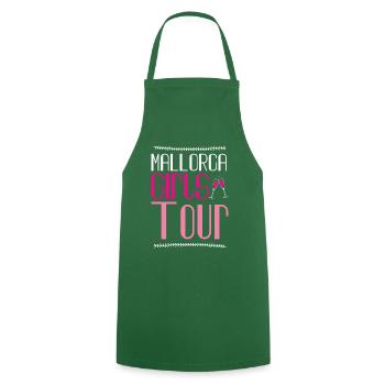 Mallorca Girls Tour - Cooking Apron - green - Front - AI Model Male 185 dark (185cm)