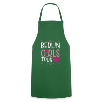 Berlin Girls Tour - Cooking Apron - green - Front - AI Model Male 185 dark (185cm)